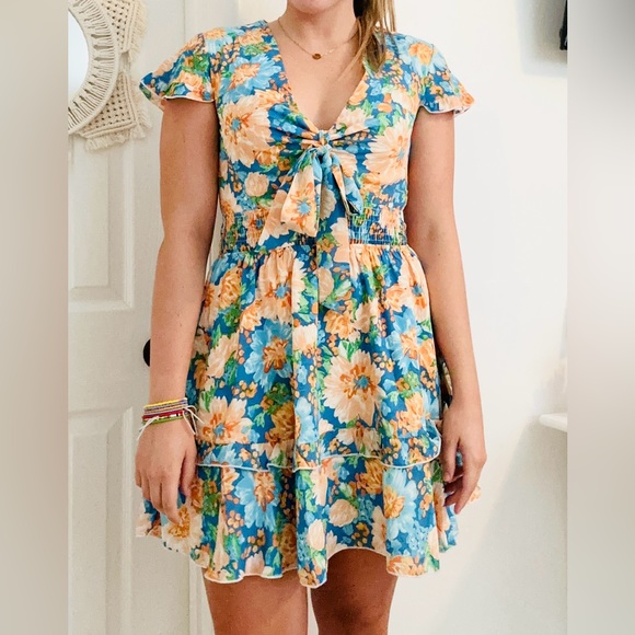 Floral Ruffle Dress - Picture 3 of 4